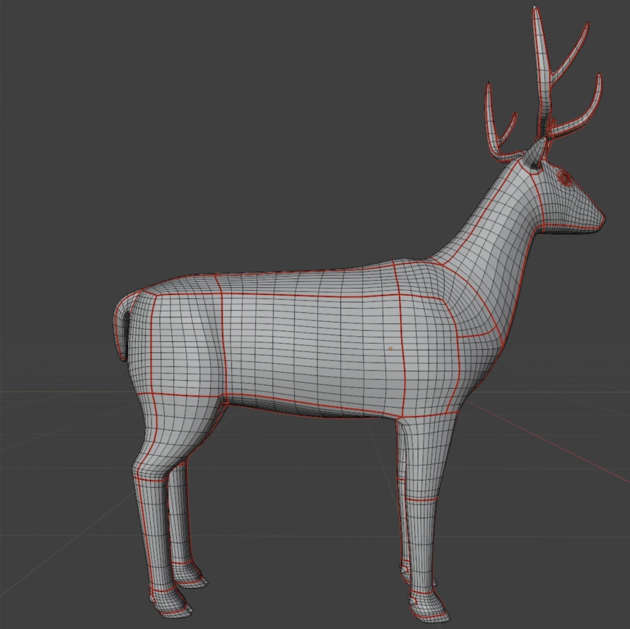 3D modeled Mule Deer