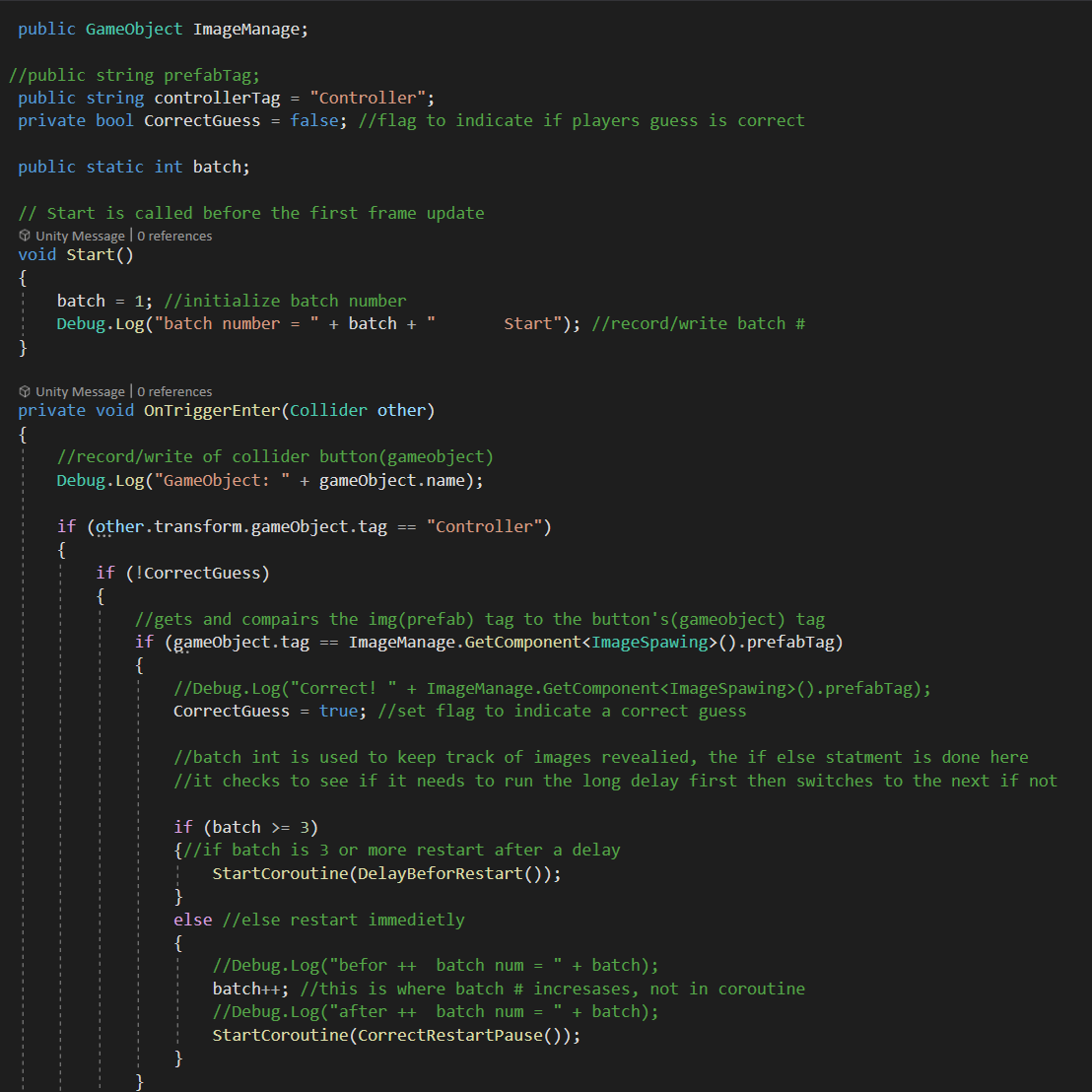 An image of part of one of my codes